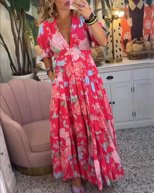 Floriana - Vibrant Floral Dress