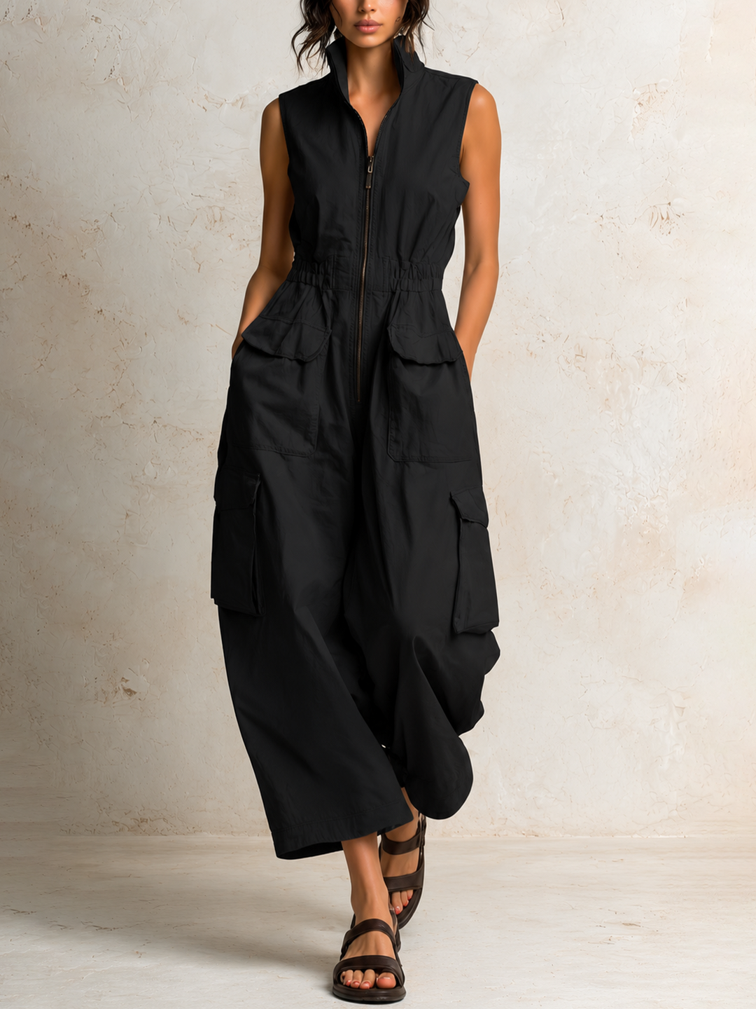 Ursula™ Utility Cargo Jumpsuit