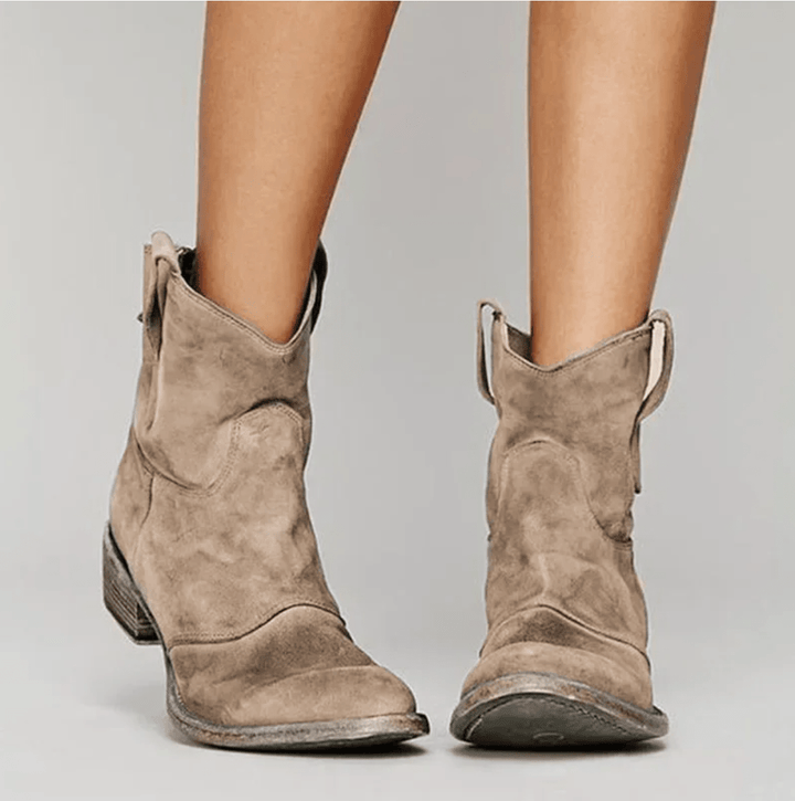 Charlotte - Suede Ankle Boots