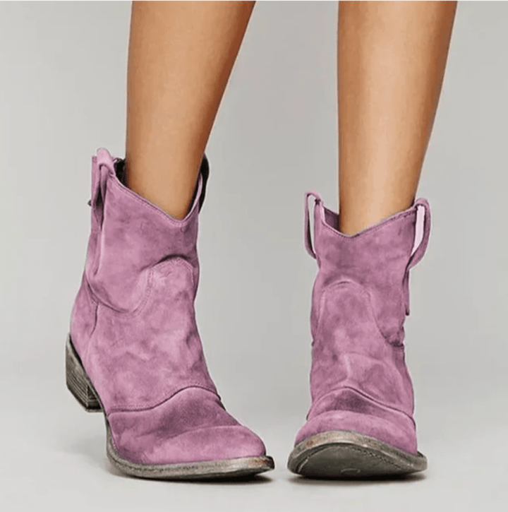 Charlotte - Suede Ankle Boots