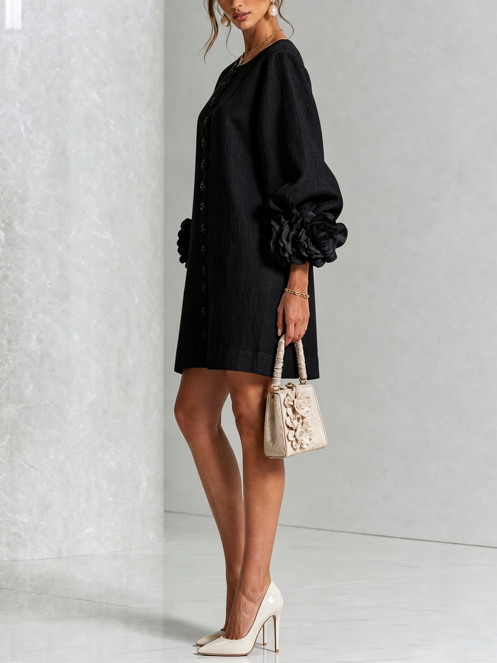 Henrietta™ Floral Button-Down Mini Dress