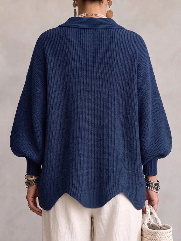Iolanthe | Collared Cardigan With Metal Buttons